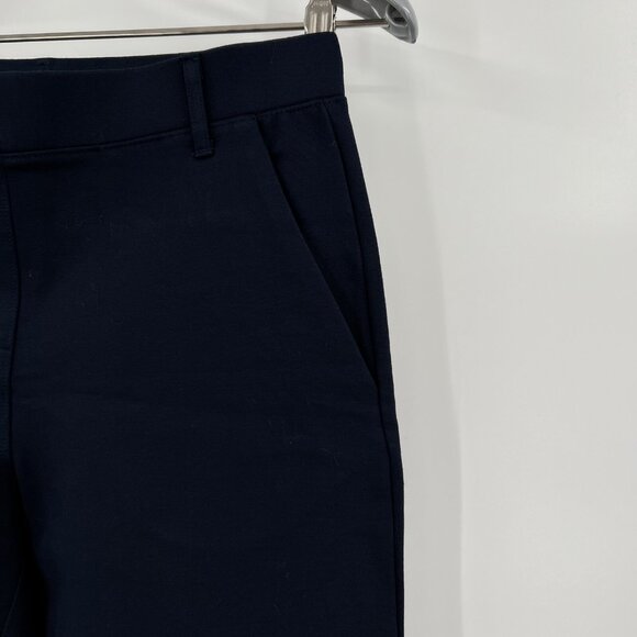 Quince Navy Ponte Pants - Straight Leg - Faux Pockets - M Regular - 30" - NWOT - Picture 2 of 3